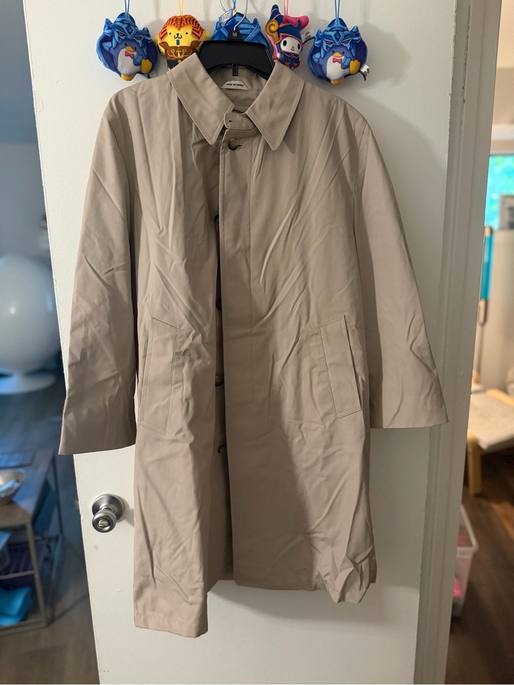 Trench rain coat